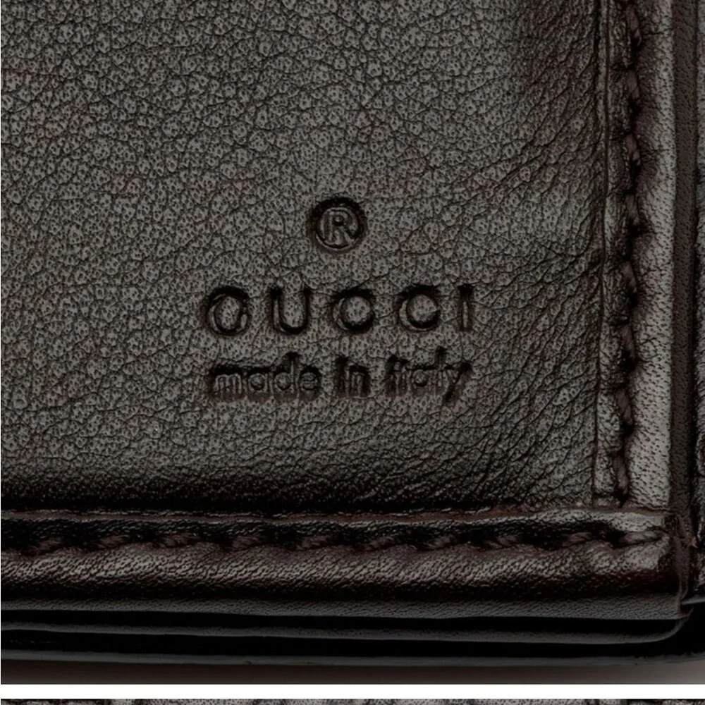Authentic GUCCI 203550/GG Canvas  Heart Motif Long Wallet Canvas Leather… - Picture 14 of 15